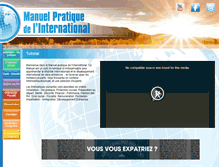 Tablet Screenshot of manuelpratiqueinternational.com